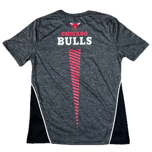 Chicago Bulls Basketball NBA Grey/Black Warm Up Shooting Shirt Men’s Size M - Picture 5 of 8